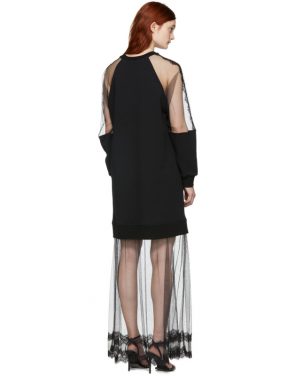 photo Black Hybrid Long Dress by McQ Alexander McQueen - Image 3