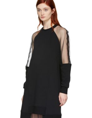 photo Black Hybrid Long Dress by McQ Alexander McQueen - Image 4