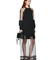 photo Black Hybrid Long Dress by McQ Alexander McQueen - Image 5