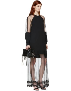photo Black Hybrid Long Dress by McQ Alexander McQueen - Image 5