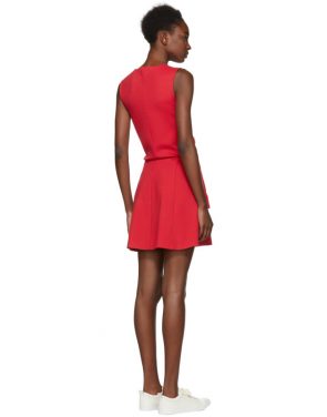 photo Red Compact Jersey Dress by Dsquared2 - Image 3