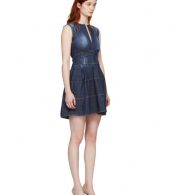 photo Blue Panelled Strap Dress by Dsquared2 - Image 2