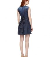 photo Blue Panelled Strap Dress by Dsquared2 - Image 3