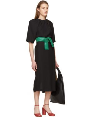 photo Black Belted Dress by Maison Margiela - Image 4