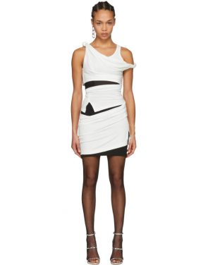 photo Off-White and Black Deconstructed Tank Dress by Alexander Wang - Image 1