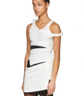 photo Off-White and Black Deconstructed Tank Dress by Alexander Wang - Image 4
