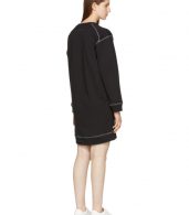 photo Black Basic Sweatshirt Dress by MM6 Maison Martin Margiela - Image 3