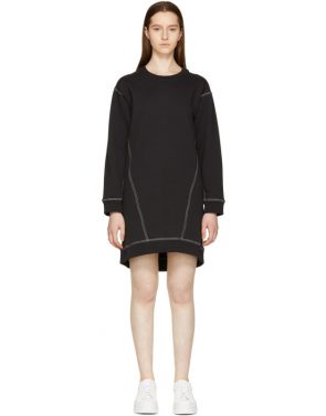 photo Black Basic Sweatshirt Dress by MM6 Maison Martin Margiela - Image 1