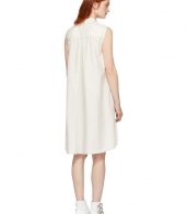 photo White Structured Canvas Shirt Dress by MM6 Maison Martin Margiela - Image 3