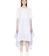 photo White Jersey Combo Dress by MM6 Maison Martin Margiela - Image 1