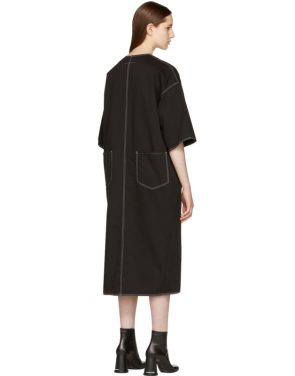 photo Black Dyed Kimono Dress by MM6 Maison Martin Margiela - Image 3