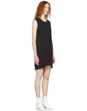 photo Black Sleeveless Sweatshirt Dress by MM6 Maison Martin Margiela - Image 2