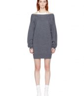 photo Grey and Off-White Bi-Layer Dress by T by Alexander Wang - Image 1