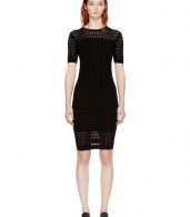 photo Black Float Stitch Dress by T by Alexander Wang - Image 1