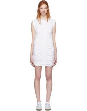 photo White High Twist Side Tie Dress by T by Alexander Wang - Image 1