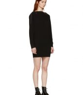 photo Black Snap Detail Off-the-Shoulder Dress by T by Alexander Wang - Image 2