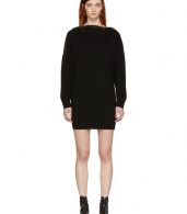 photo Black Snap Detail Off-the-Shoulder Dress by T by Alexander Wang - Image 1