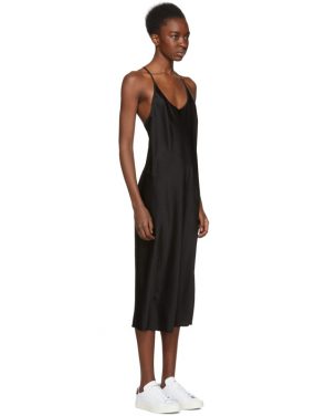 photo Black Wash and Go Slip Dress by T by Alexander Wang - Image 2