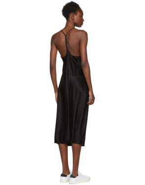 photo Black Wash and Go Slip Dress by T by Alexander Wang - Image 3