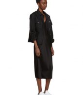 photo Black Wash and Go Slip Dress by T by Alexander Wang - Image 4