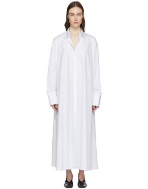 photo White Esteemed Shirt Dress by Jil Sander - Image 1