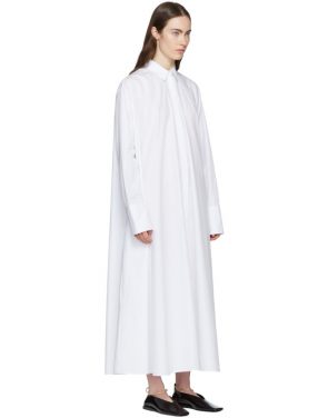 photo White Esteemed Shirt Dress by Jil Sander - Image 4
