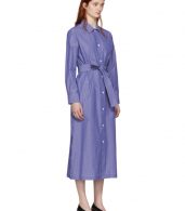 photo Blue and White Millie Shirt Dress by A.P.C. - Image 2