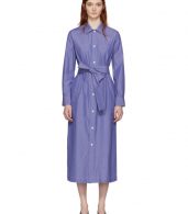 photo Blue and White Millie Shirt Dress by A.P.C. - Image 1