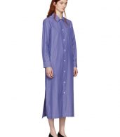 photo Blue and White Millie Shirt Dress by A.P.C. - Image 4