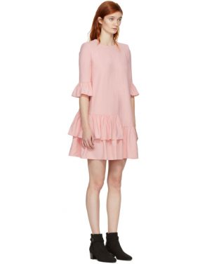 photo Pink Leaf Crepe Dress by Alexander McQueen - Image 2