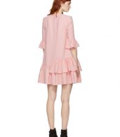 photo Pink Leaf Crepe Dress by Alexander McQueen - Image 3