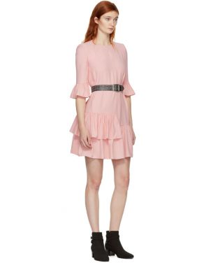 photo Pink Leaf Crepe Dress by Alexander McQueen - Image 4
