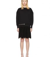 photo Black Zip Sweasthirt Dress by Alexander McQueen - Image 1