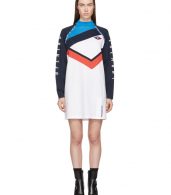 photo White and Navy Limited Edition Alpha T-Shirt Dress by Opening Ceremony - Image 1