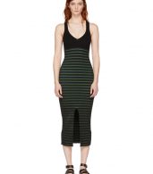 photo Black Striped Maxi Dress by Opening Ceremony - Image 1