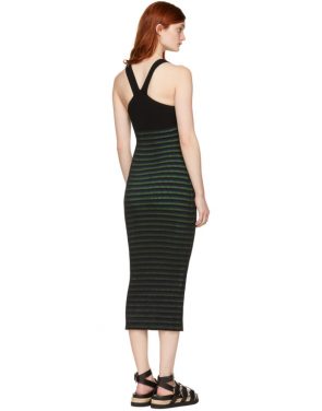 photo Black Striped Maxi Dress by Opening Ceremony - Image 3