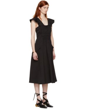 photo Black Gathered Dress by Carven - Image 2