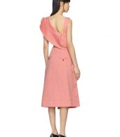 photo Red Twill Cut-Out Dress by Carven - Image 3