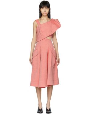 photo Red Twill Cut-Out Dress by Carven - Image 1