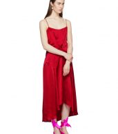 photo Red Viscose Slip Dress by Carven - Image 5