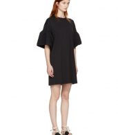 photo Black Ruffle Sleeves T-Shirt Dress by See by Chloe - Image 2