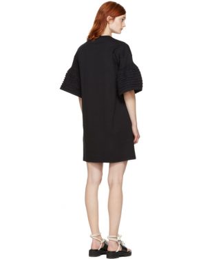 photo Black Ruffle Sleeves T-Shirt Dress by See by Chloe - Image 3
