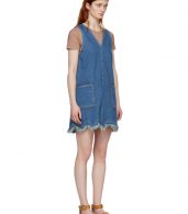 photo Blue A-Line Denim Dress by See by Chloe - Image 2