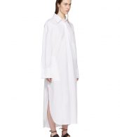 photo White Byron Shirt Dress by Ann Demeulemeester - Image 2