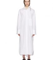 photo White Byron Shirt Dress by Ann Demeulemeester - Image 1