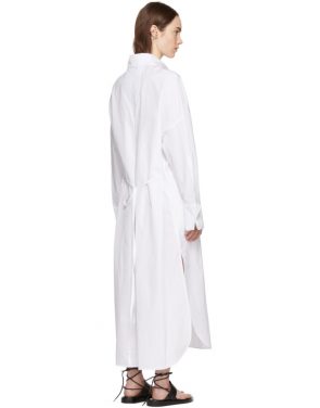 photo White Byron Shirt Dress by Ann Demeulemeester - Image 3