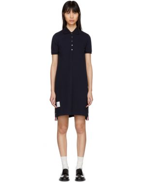 photo Navy A-Line Polo Dress by Thom Browne - Image 1