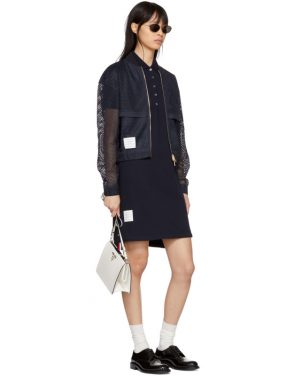 photo Navy A-Line Polo Dress by Thom Browne - Image 5