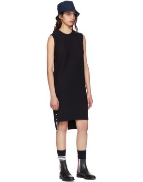 photo Navy Links Links Shift Dress by Thom Browne - Image 4