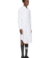 photo White Classic Button-Down Point Collar Shirt Dress by Thom Browne - Image 2